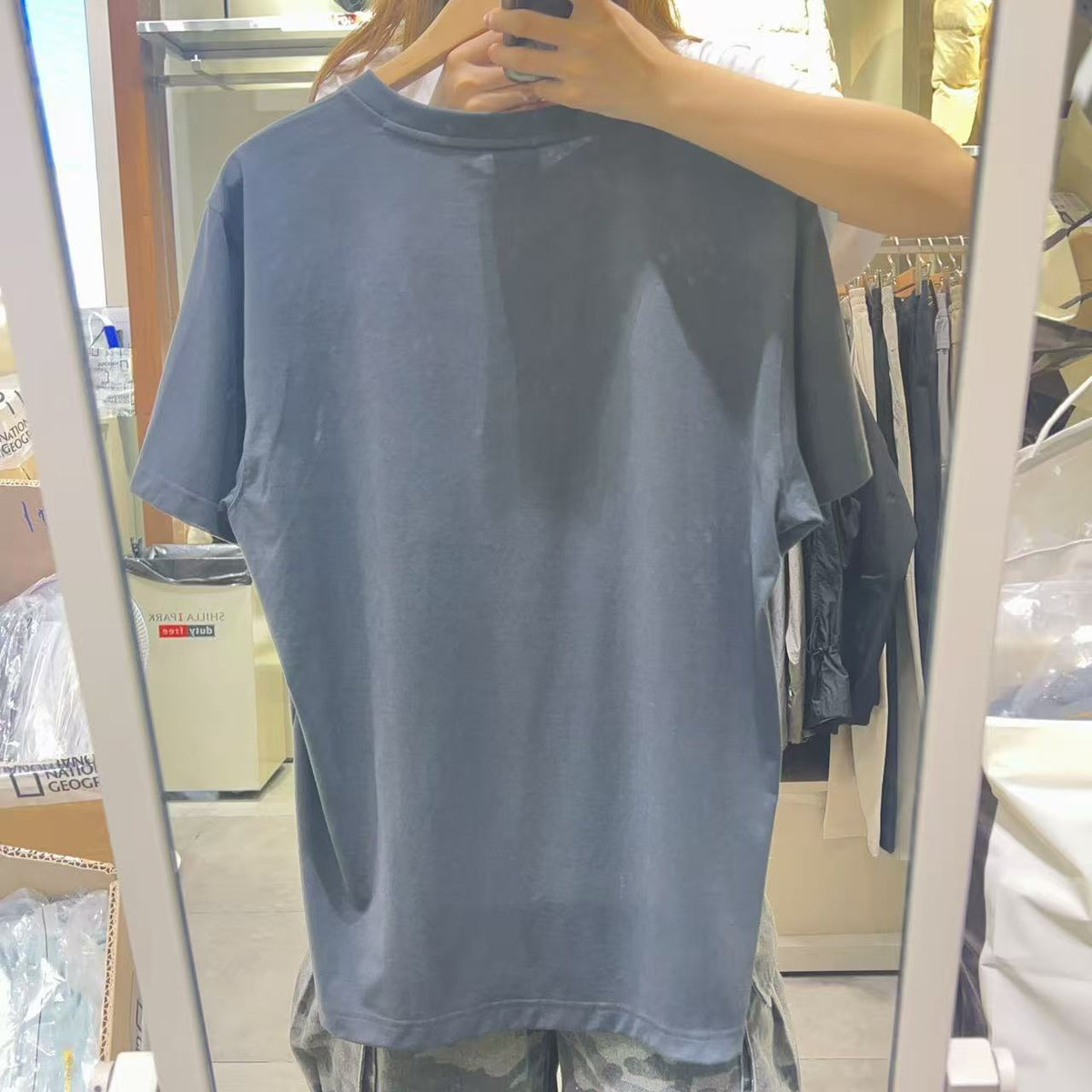 韓國 National Geographic 男女同款 NeoD Small Logo Short Sleeve T-shirt【NG862】