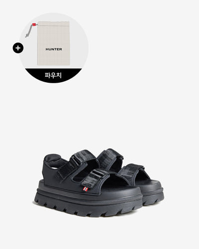 韓國 Hunter Women'S Light Algae Foam Webbing Sandal【HR003】