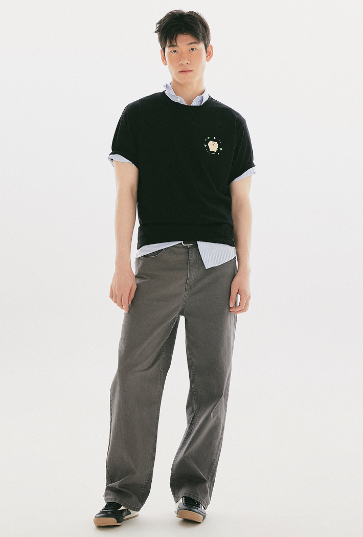 韓國 SPAO Manggeureojin Gom Short Sleeve T-shirt【SP427】