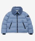 韓國 National Geographic 女款 Bernese Eco-fur Color Block Short Down Jumper【NG1139】