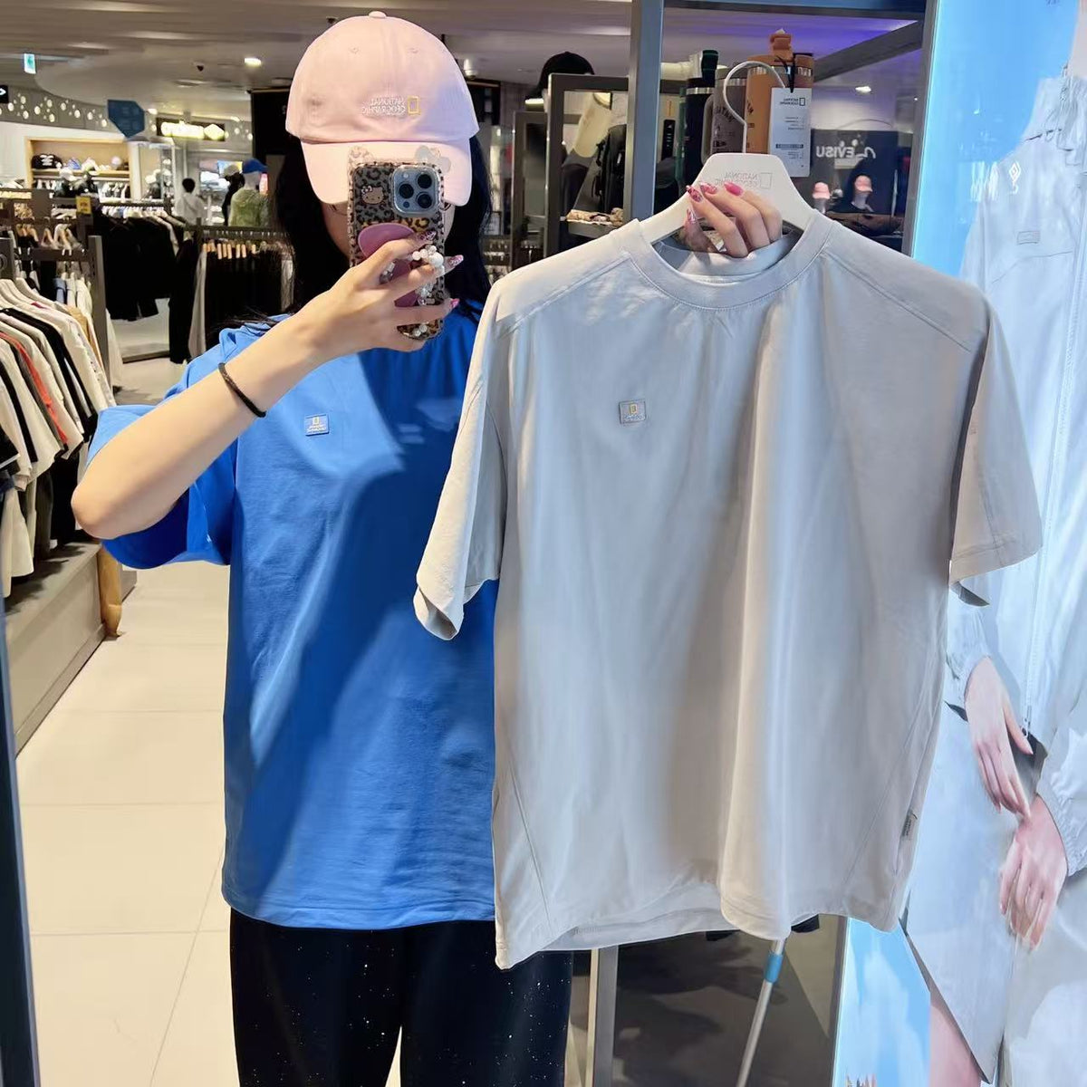 韓國 National Geographic Frozen Air Semi-Overfit Short Sleeve T-shirt【NG978】