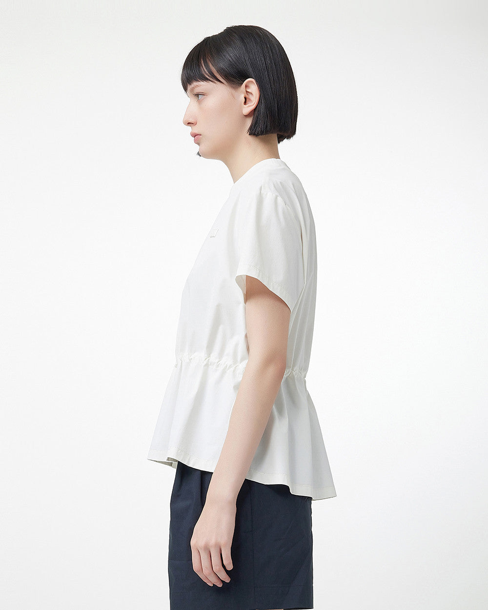 韓國 Hunter Women's Woven Waist String Tee【HR048】