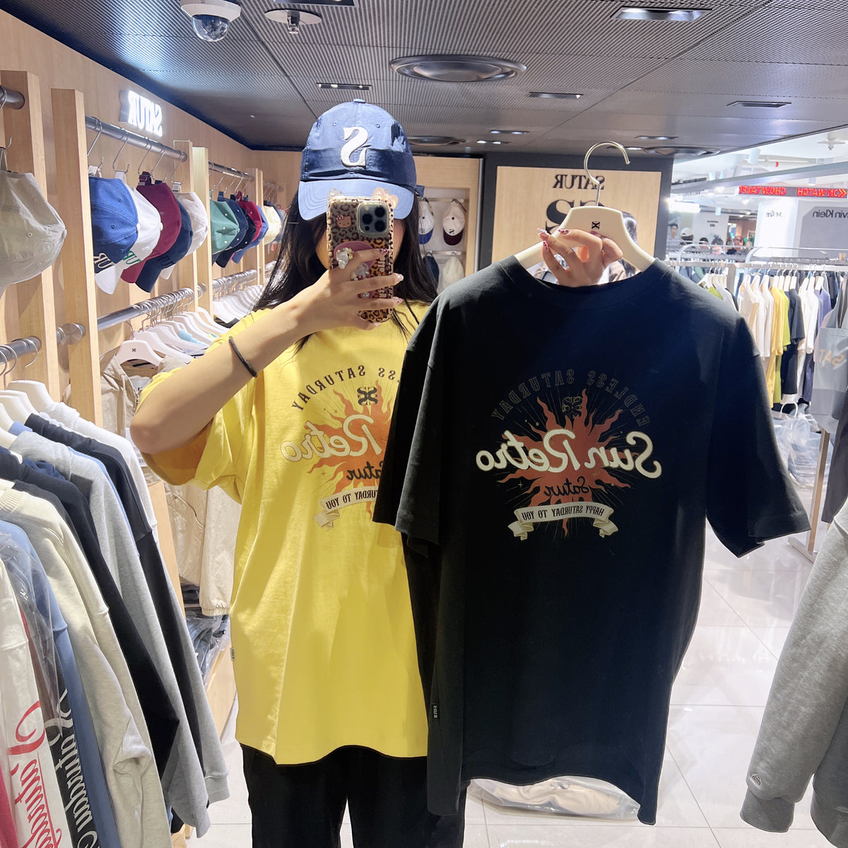 韓國 Satur New Sun Retro Graphic Short Sleeve T-shirt【SR361】