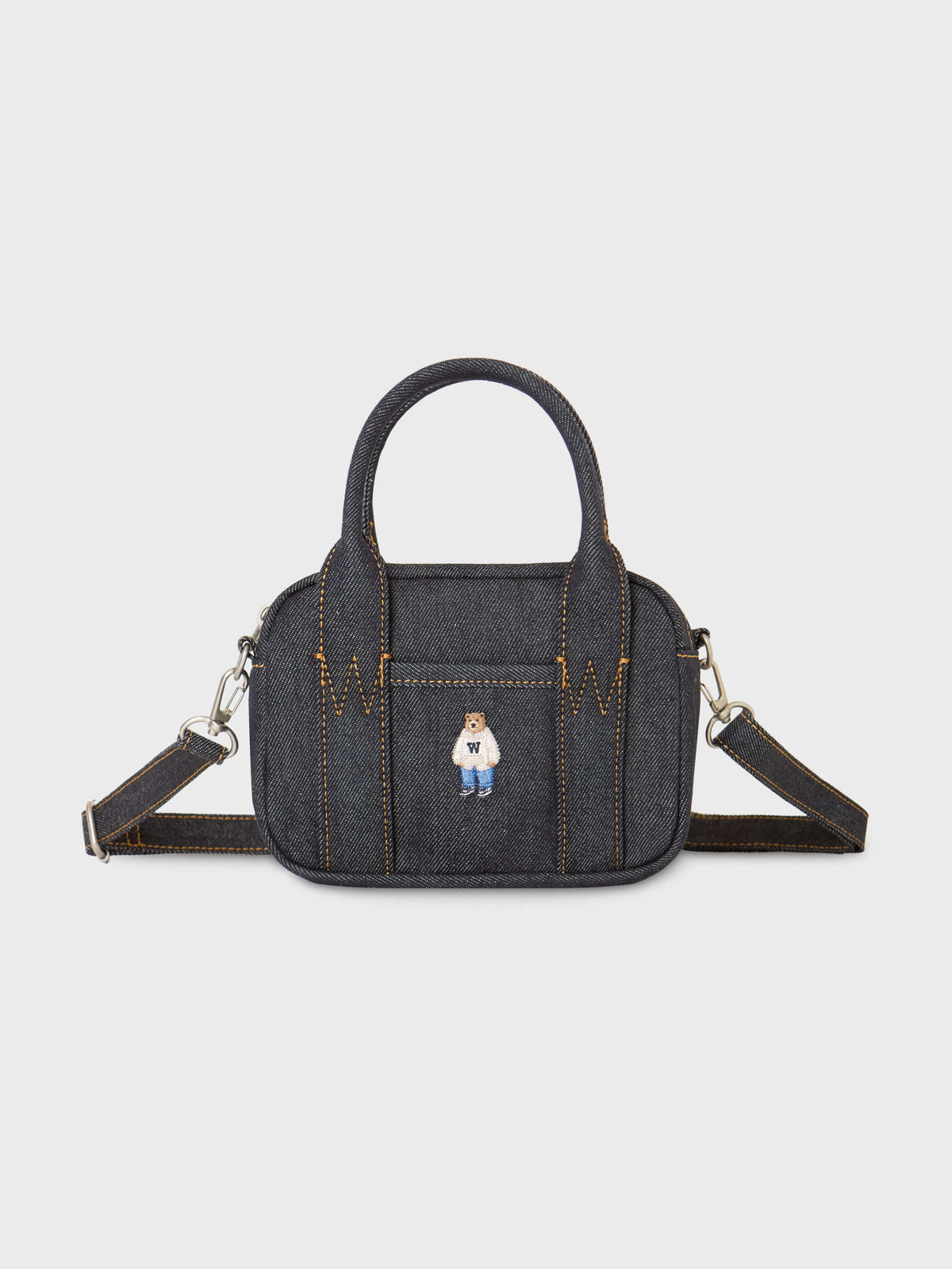 韓國 WhoAU Steve Denim Pocket Cross Bag【WA302】
