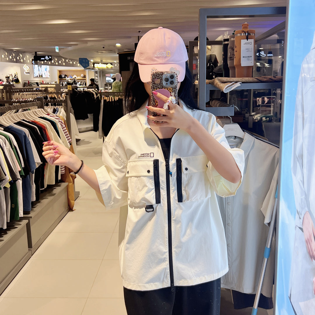 韓國 National Geographic Multi-Pocket Short Sleeve Shirt【NG952】
