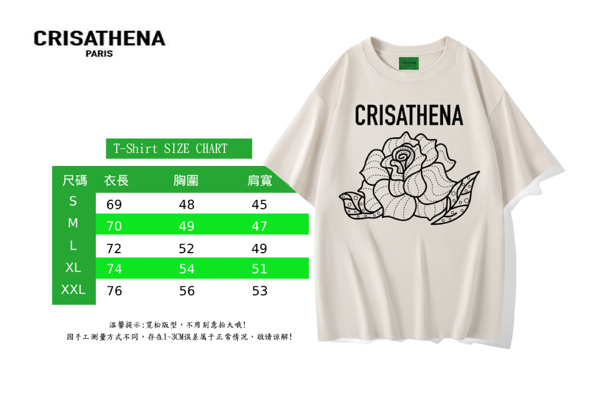 Crisathena Flower T-shirt【SM274】
