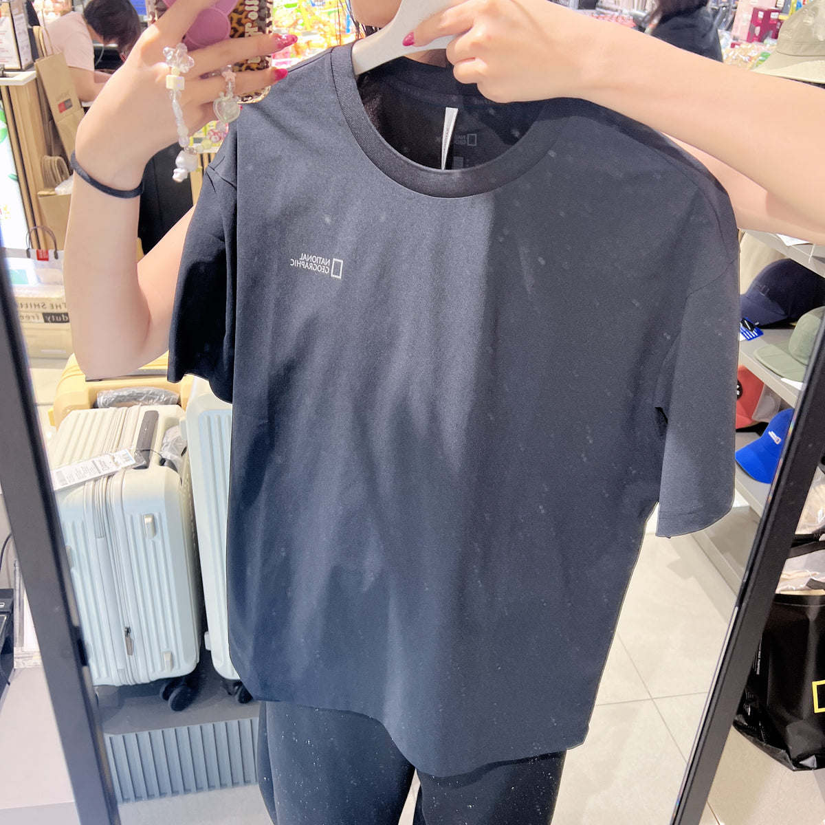 韓國 National Geographic Kraz Back Graphic Semi-Overfit Short Sleeve T-shirt【NG859】