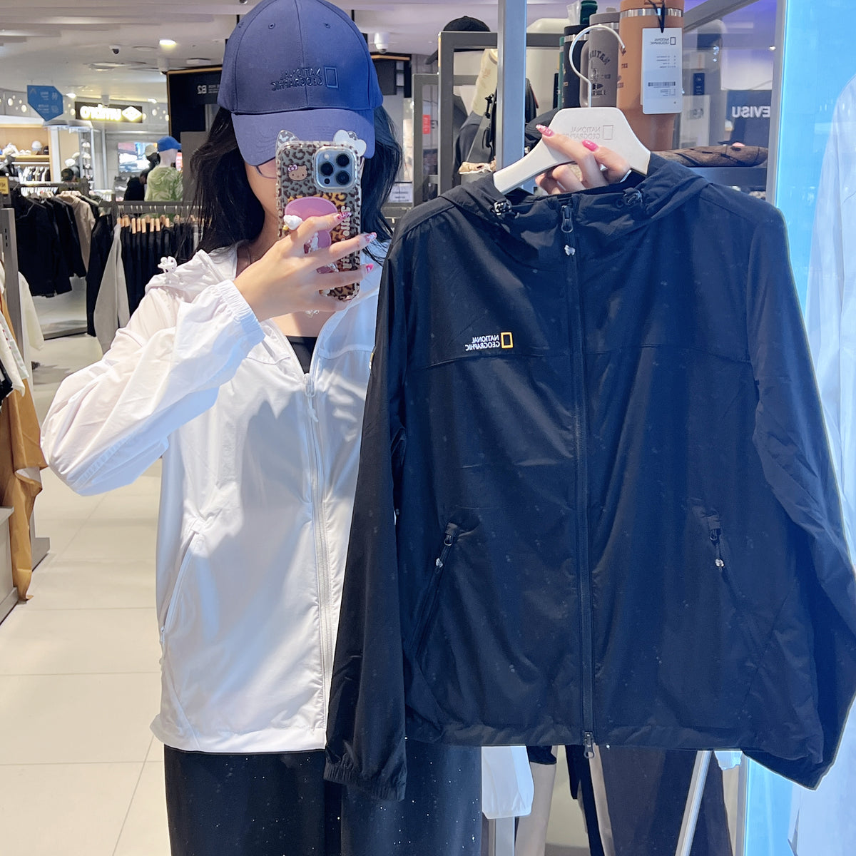 韓國 National Geographic Women's Wallace Hooded Full-Zip Windbreaker【NG992】