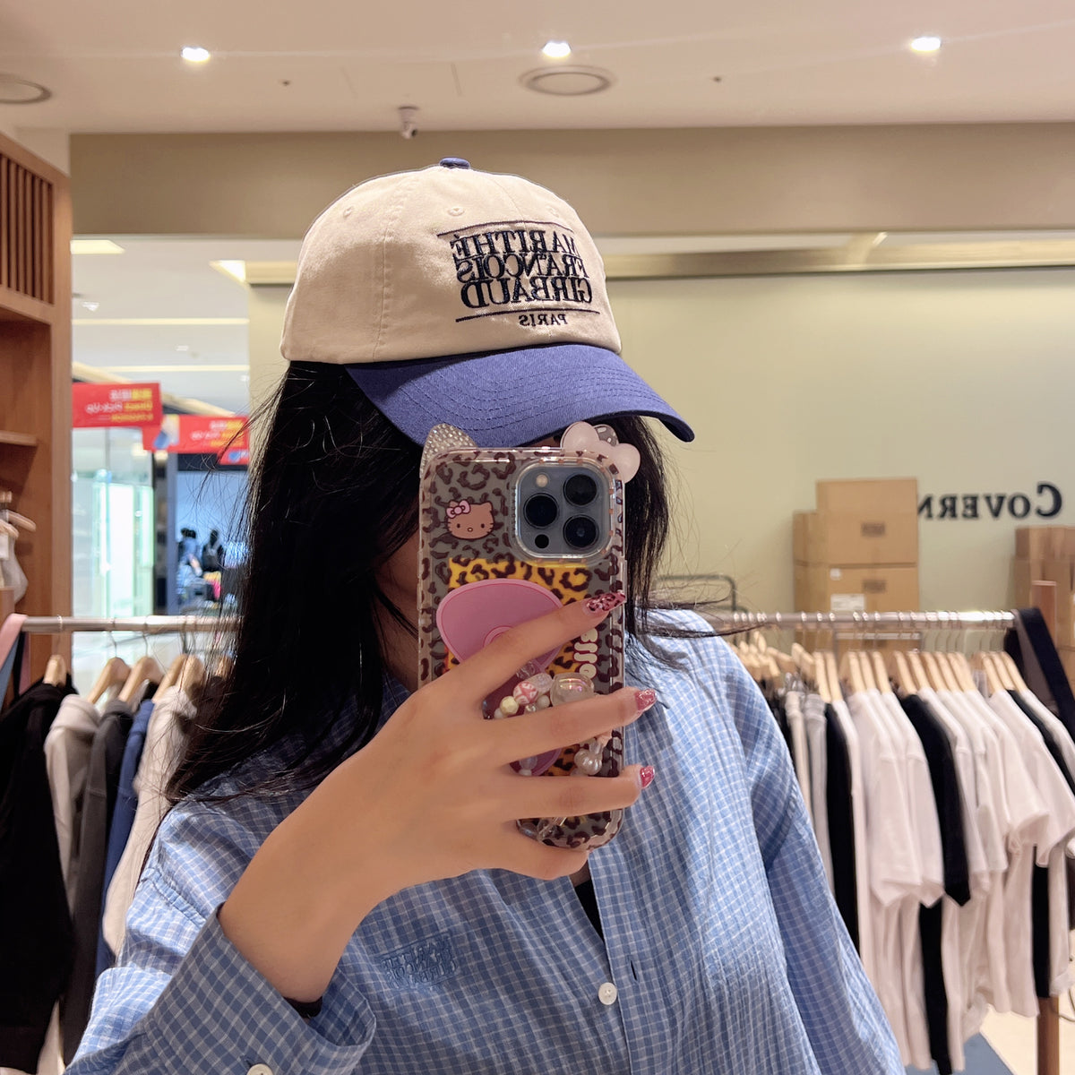 韓國 Marithe Francois Girbaud Classic Logo Panel Color Block Cap【MD093】