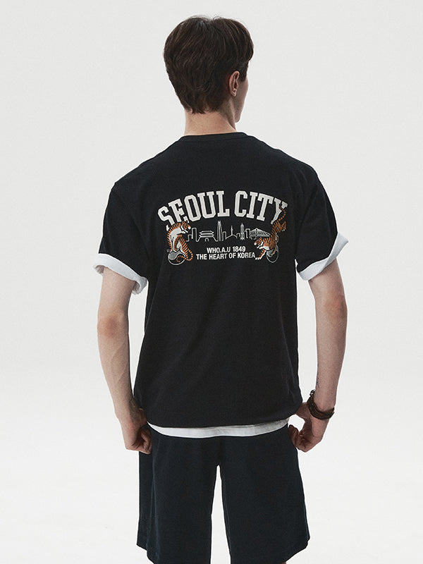 韓國 WhoAU Seoul Tiger T-shirt【WA374】