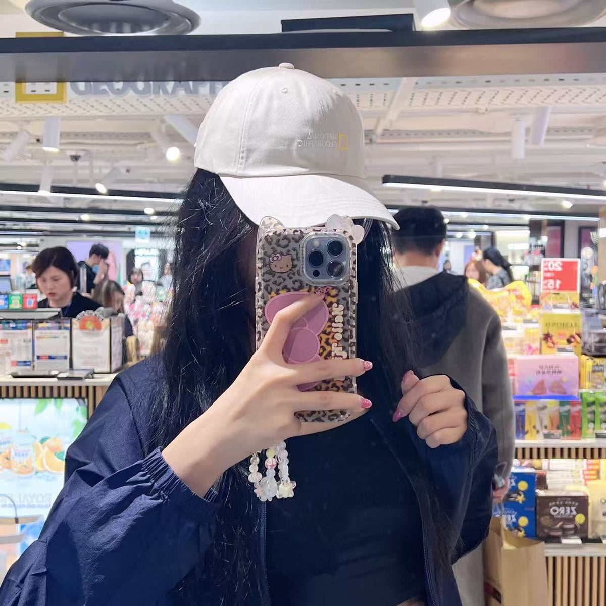 韓國 National Geographic Embroidered Small Logo Baseball Cap【NG927】