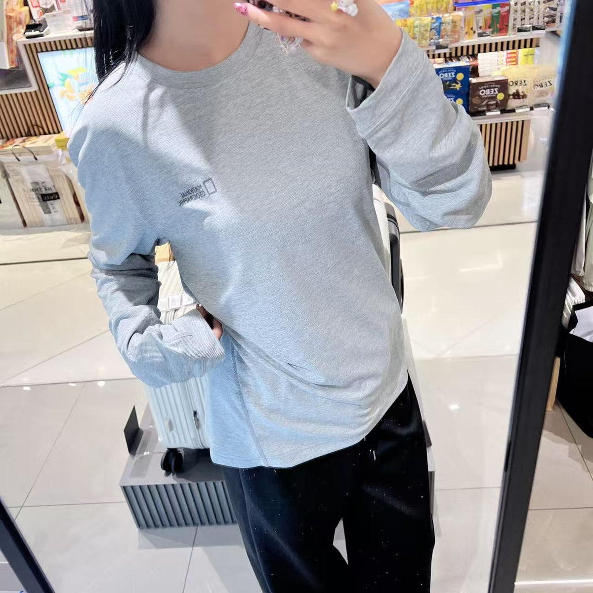 韓國 National Geographic Calf Functional Long Sleeve T-shirt【NG870】
