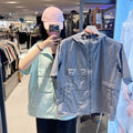韓國 National Geographic Felice Cooling Taslan Short Sleeve Hooded Full-Zip Jumper【NG966】