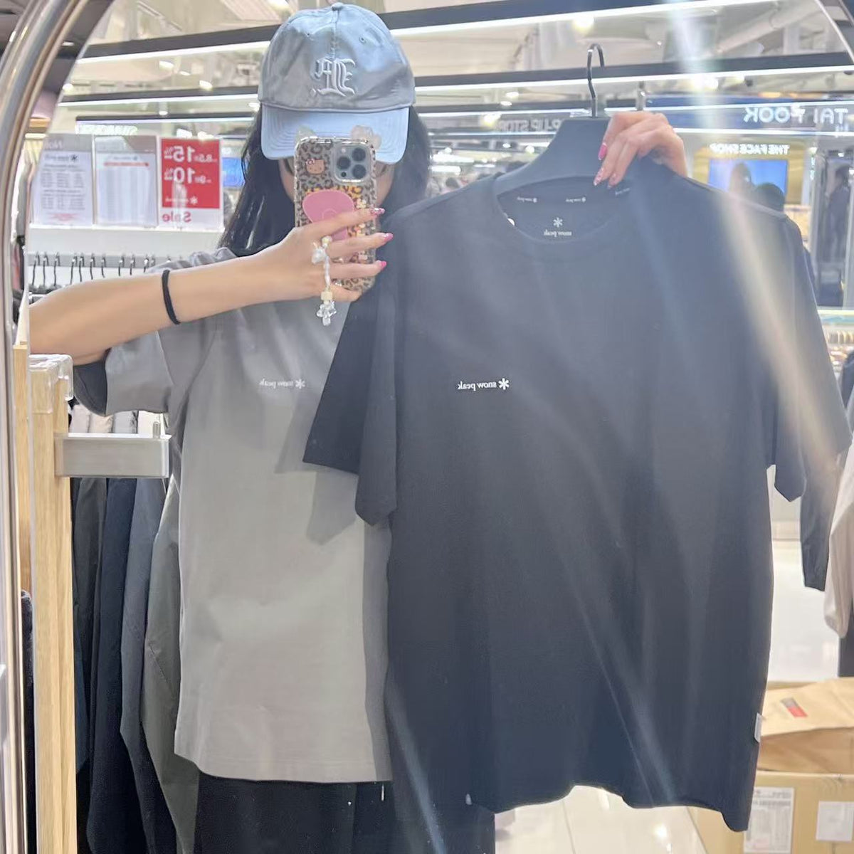韓國 Snowpeak Cotton Lettering Short Sleeve T-shirt【SN114】