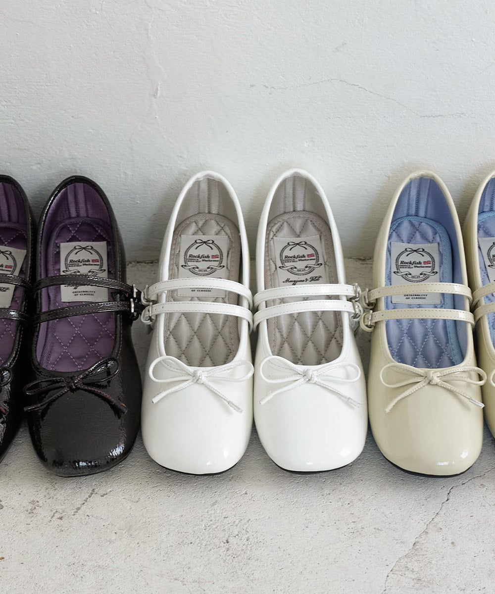 韓國 Rockfish Square Toe Two Strap Mj (4Cm)【RH011】