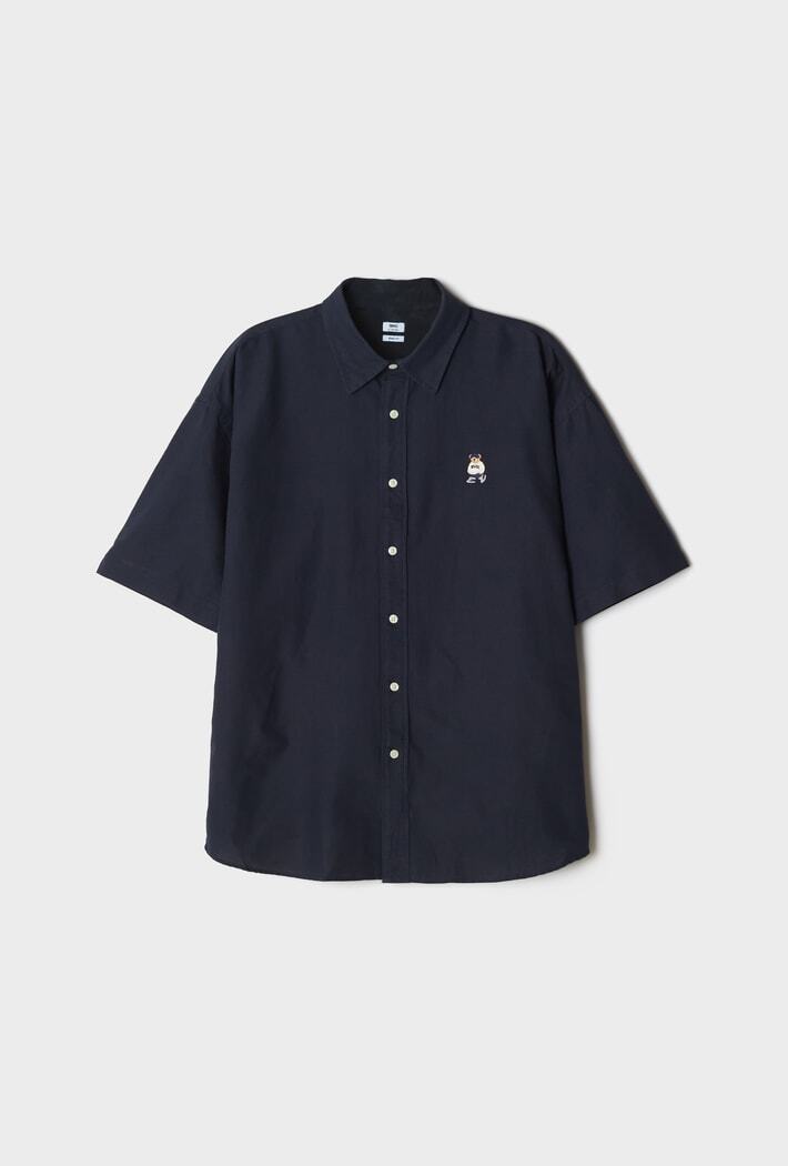 韓國 SPAO Oversized Short Sleeve Oxford Shirt【SP407】
