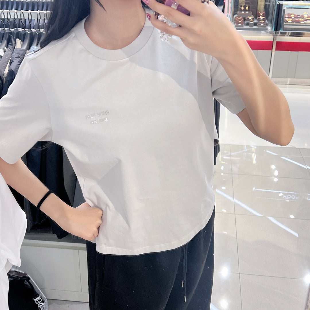 韓國 Snowpeak Cotton Women's Lettering Short Sleeve T-shirt【SN160】