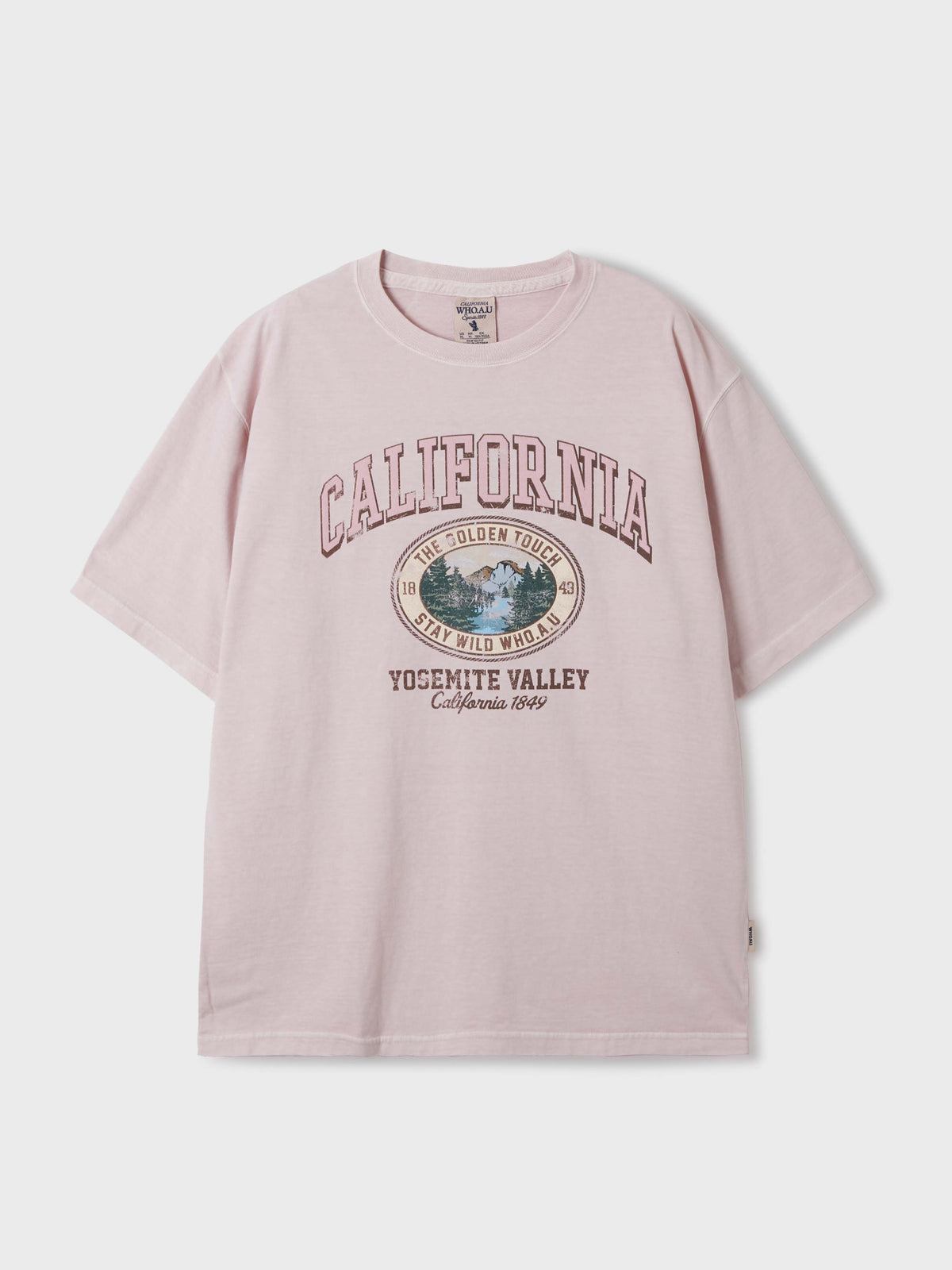 【現貨】韓國 WhoAU California Dyed Graphic T-shirt【WA143】