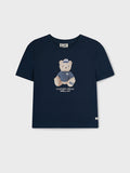 韓國 WhoAU Bear Photo Crop T-Shirt【WA311】