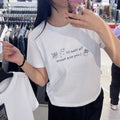 韓國 Snowpeak Aerocool Women's Crop Lettering Short Sleeve T-shirt (涼爽速乾面料)【SN155】