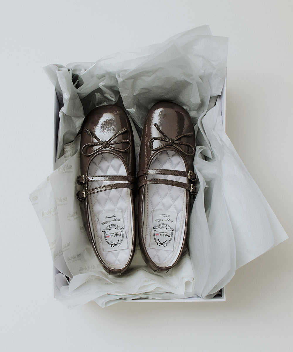 韓國 Rockfish Square Toe Two Strap MJ (Enamel)【RH012】