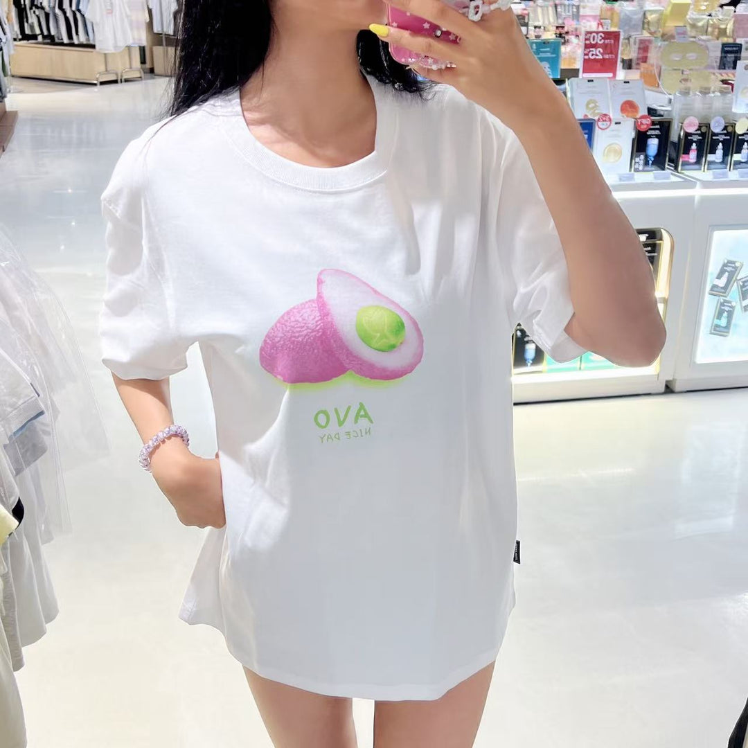 韓國 Wacky Willy Avocado Art Short Sleeve T-shirt【WW289】