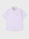 韓國 WhoAU Steve Loose Fit Short Sleeve Shirts【WA327】