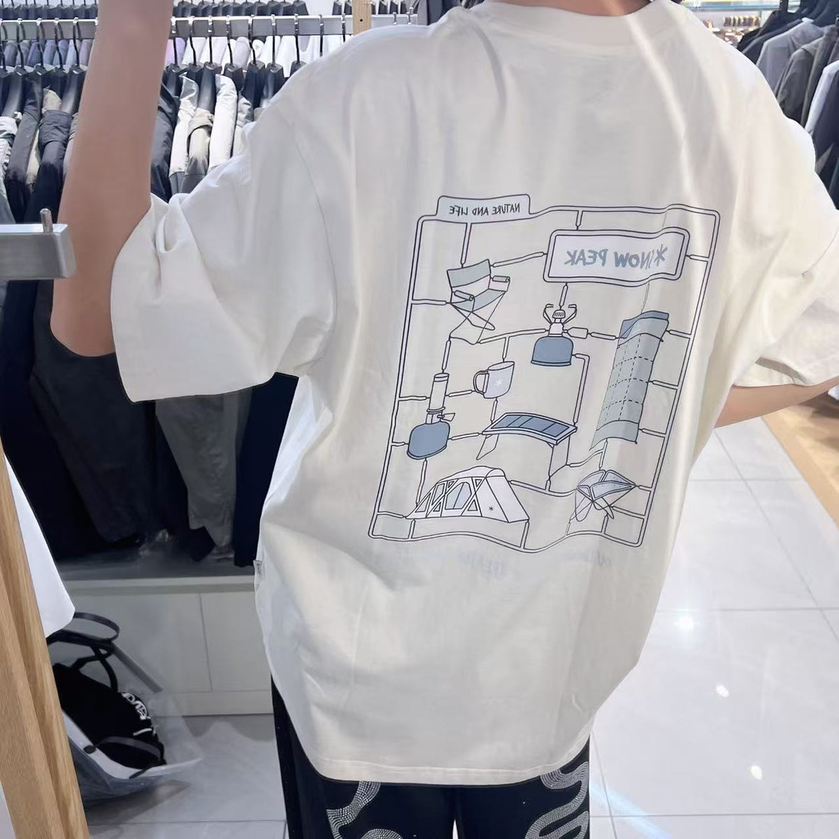 韓國 Snowpeak Cotton Camping Short Sleeve T-shirt (金泰亨同款)【SN145】