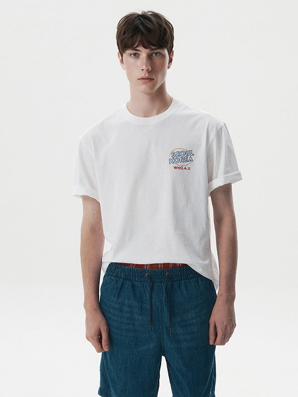 韓國 WhoAU Seoul Neon Steve T-shirt【WA373】