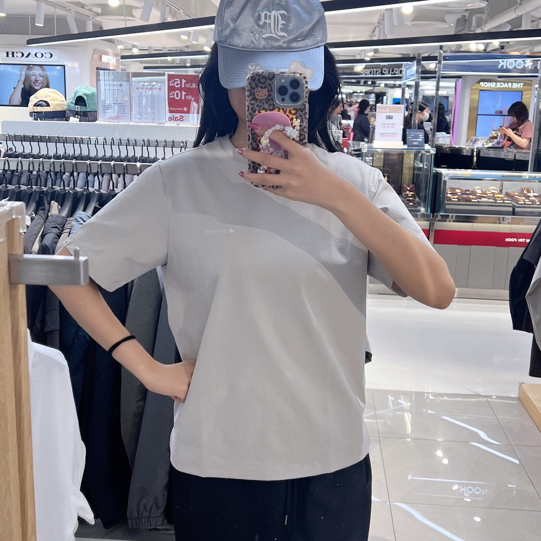 韓國 Snowpeak Classic Woven Women's Short Sleeve T-shirt【SN158】