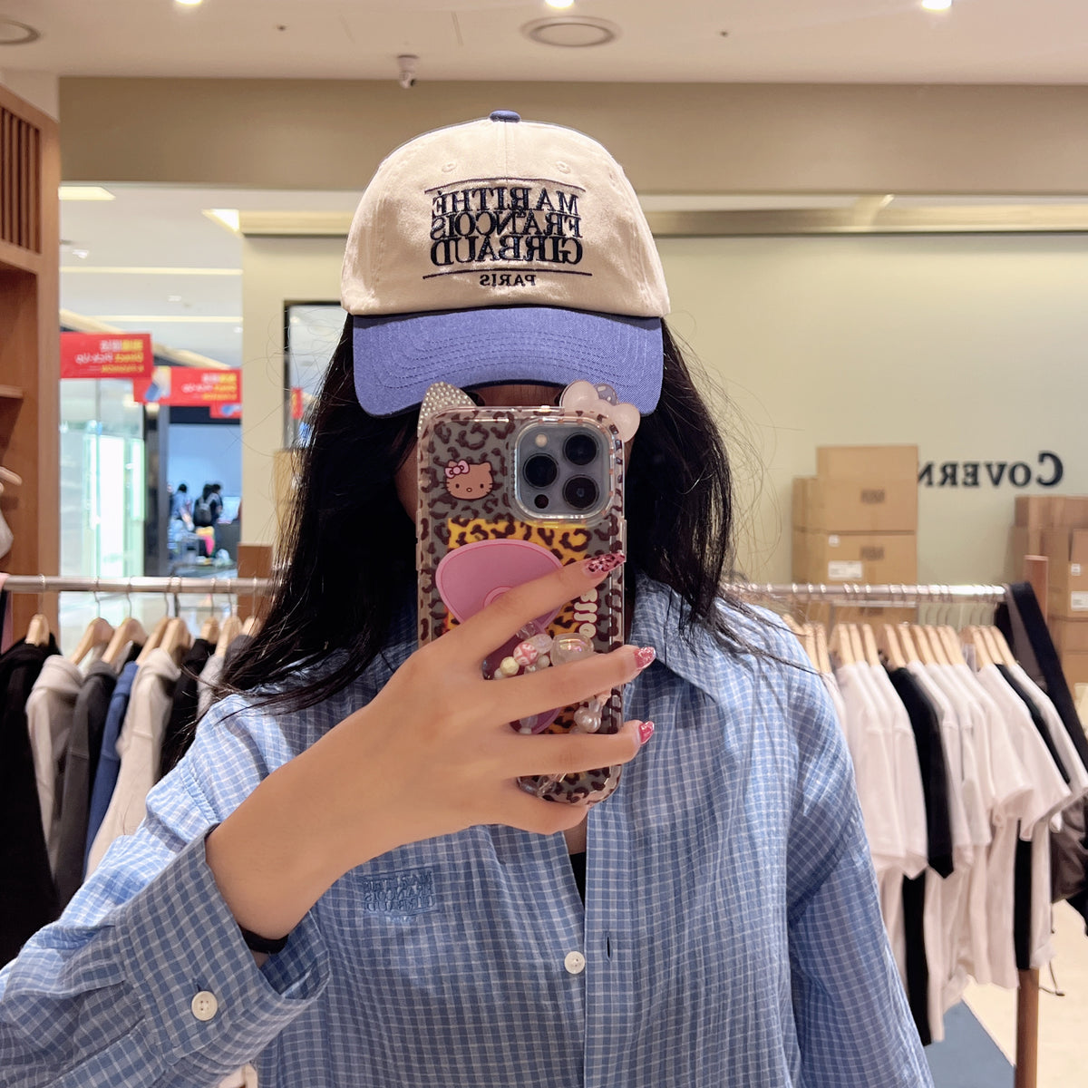 韓國 Marithe Francois Girbaud Classic Logo Panel Color Block Cap【MD093】