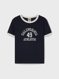 韓國 WhoAU Campus Ringer T-shirt【WA375】