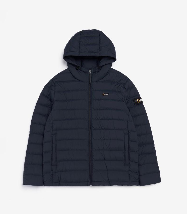 韓國 National Geographic 男款 Parrot Hooded Light Goose Down Jacket【NG1120】