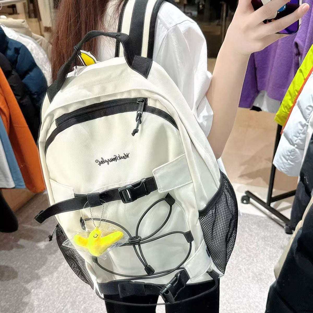 韓國 Mark Gonzales Sign Logo Belt Backpack【MG224】