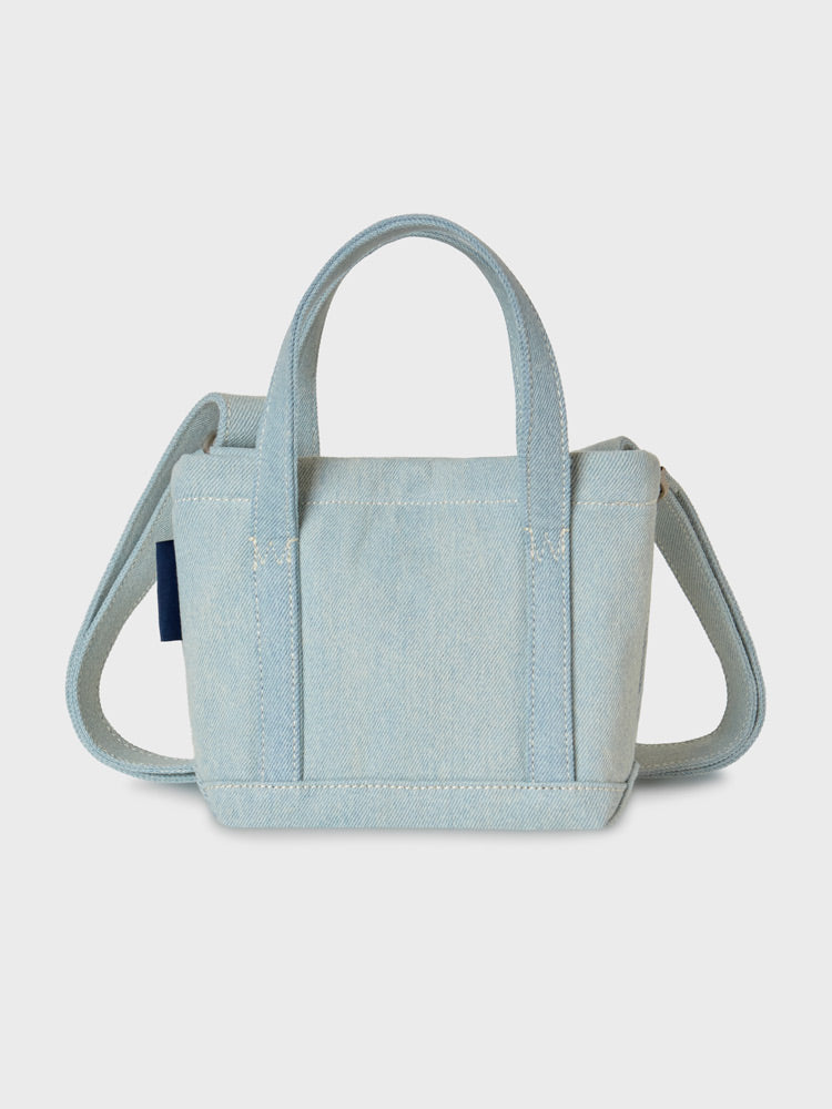 韓國 WhoAU Steve Denim Mini Tote Bag【WA301】