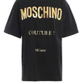 Moschino 燙金純文字 Logo 寬鬆版短袖 Tee - STT Mall HK 靚太網購