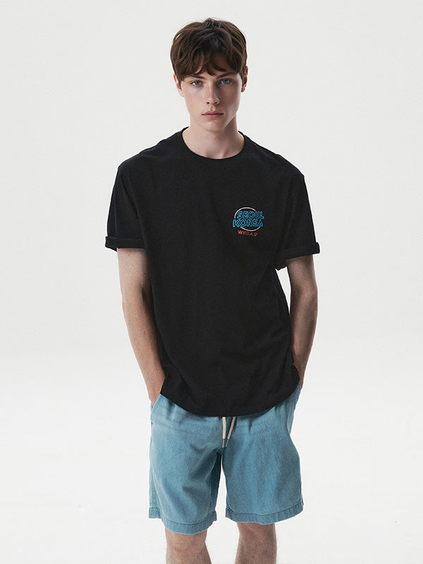 韓國 WhoAU Seoul Neon Steve T-shirt【WA373】