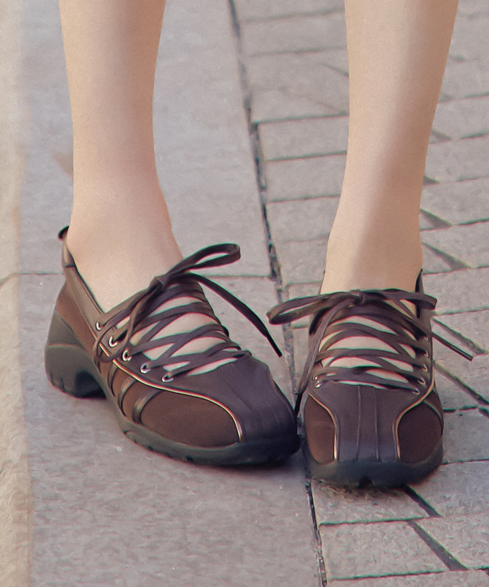 韓國 Rockfish Bliss Heel Laceup Sneakers【RH006】