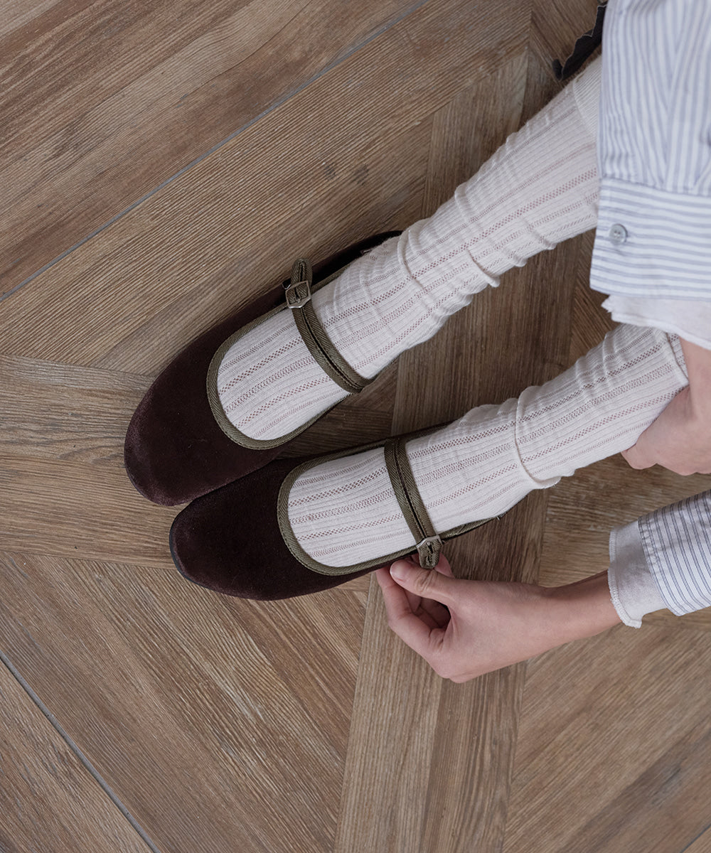韓國 Rockfish Bella Quilted Maryjanes【RH013】