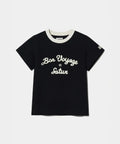 韓國 Satur Setter Logo Embroidered Voyage Short Sleeve T-shirt Art【SR404】