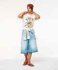 韓國 Satur Sun Retro Graphic Short Sleeve T-shirt【SR405】