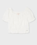 韓國 WhoAU Dobby Shirring Blouse【WA336】