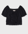 韓國 WhoAU Dobby Shirring Blouse【WA336】