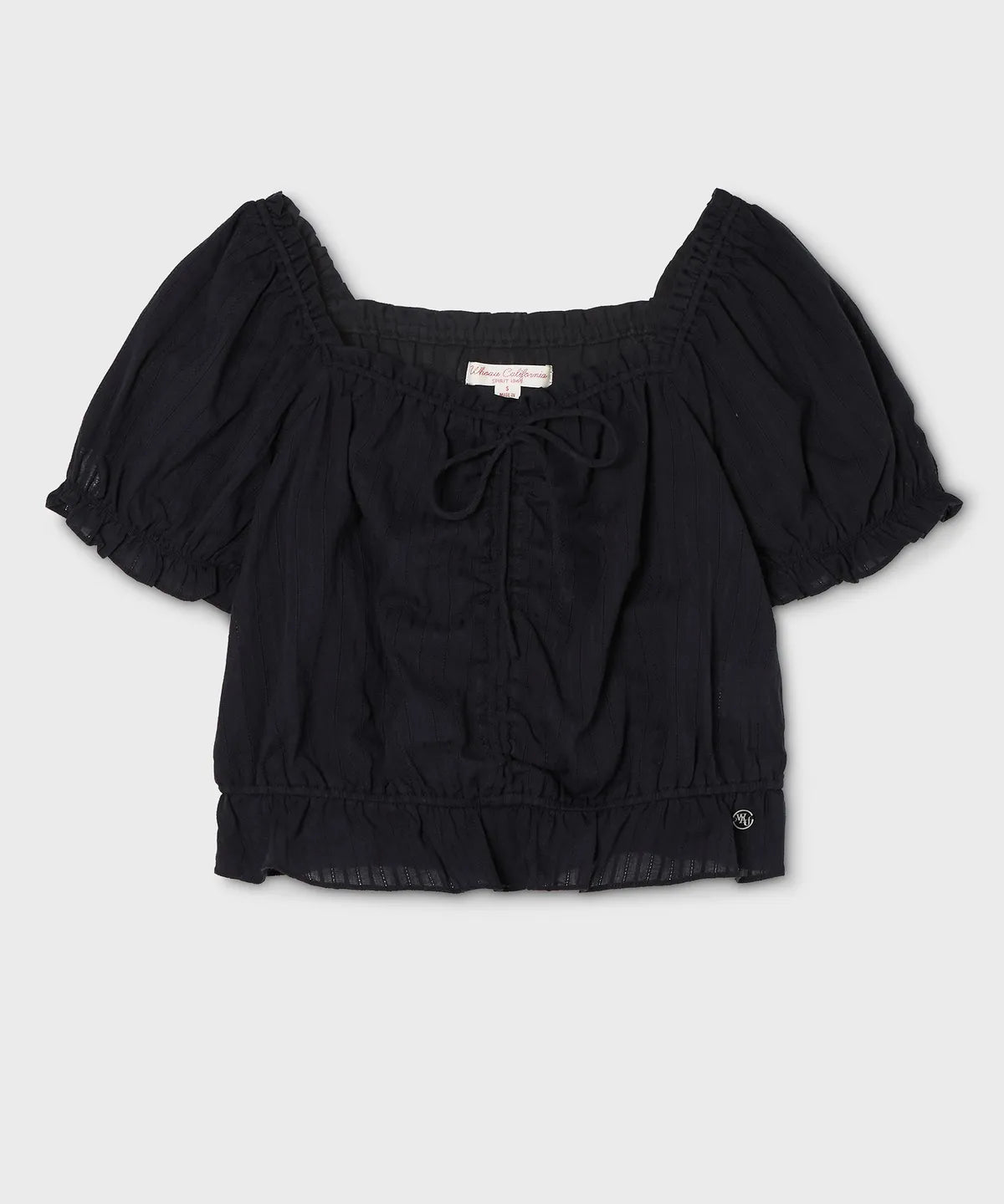 韓國 WhoAU Dobby Shirring Blouse【WA336】