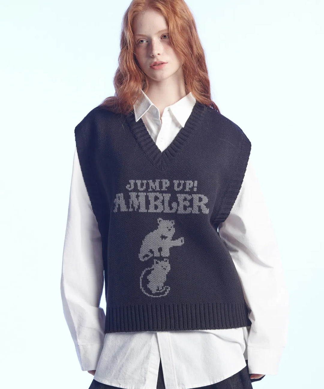 韓國 Ambler Jump up, super star! Sweater Knit Vest【AR075】