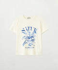 韓國 Satur Sun Retro Graphic Short Sleeve T-shirt【SR405】