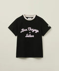 韓國 Satur Setter Logo Embroidered Voyage Short Sleeve T-shirt Art【SR404】