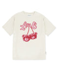 韓國 Ambler Cherry Bear Graphic Short Sleeve T-Shirt【AR095】