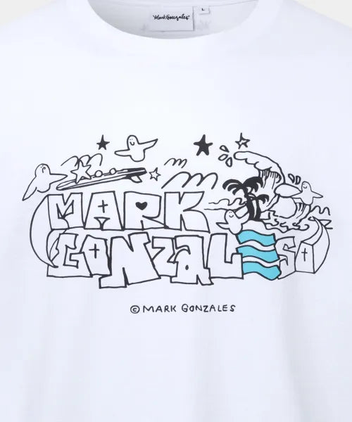 韓國 Mark Gonzales Mark Gonzales X Barrel Graphic Short Sleeve T-shirt【MG355】