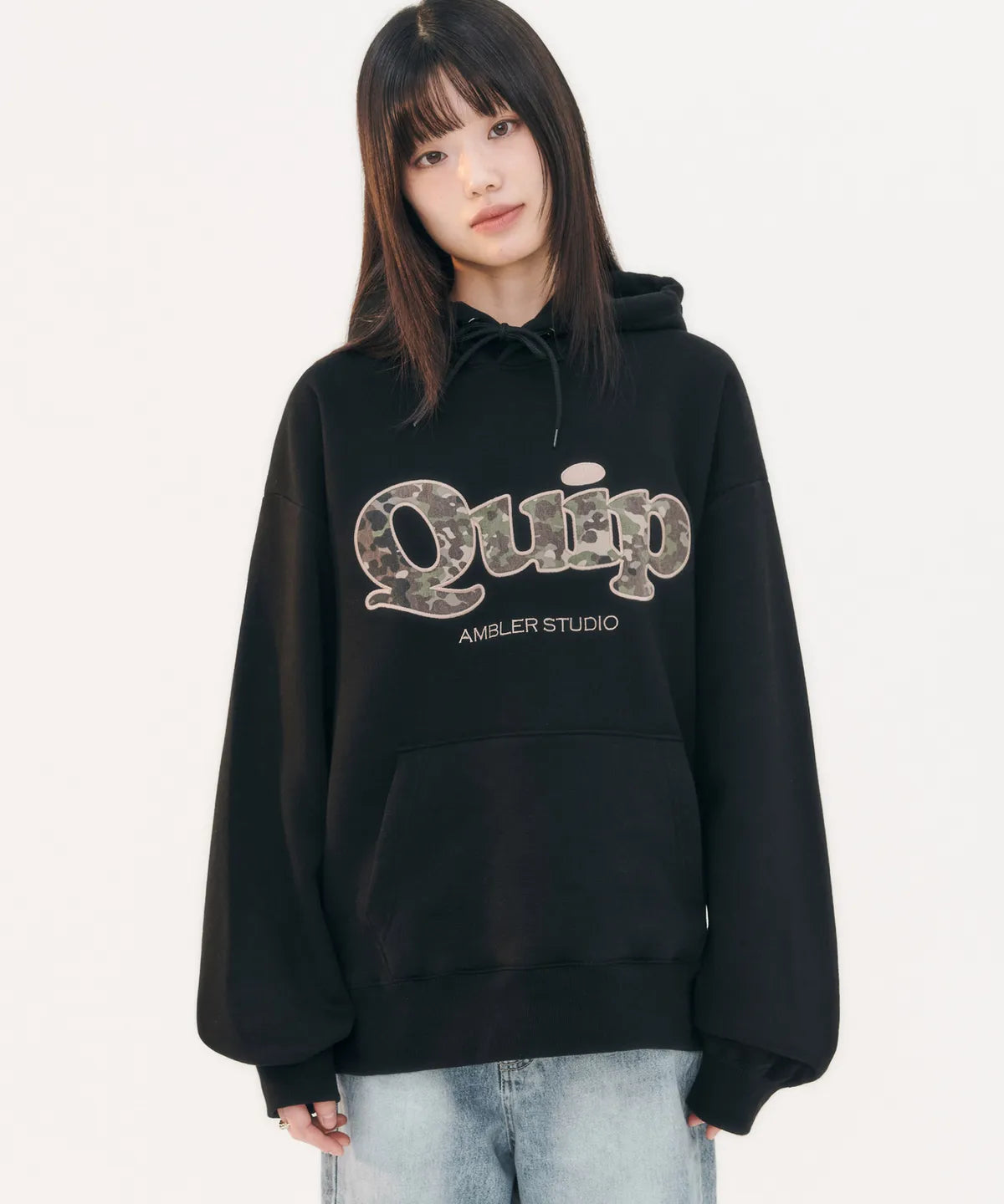 韓國 Ambler Quip Camo Patch Hoodie【AR020】